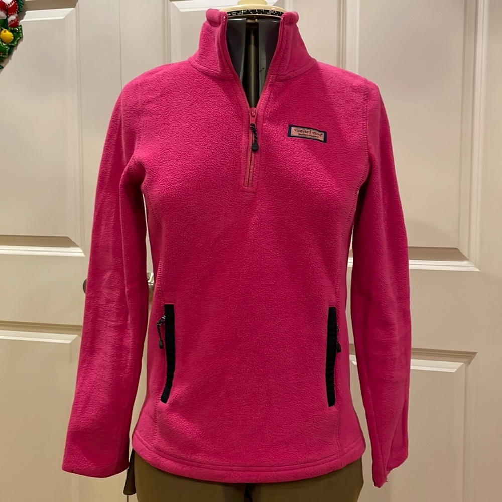 Preowned Pretty Women’s Vines Size XXS Quarter Zip-up Pullover Fleece Top